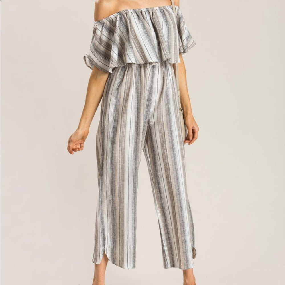 Audrey 3+1 Striped Jumpsuit
